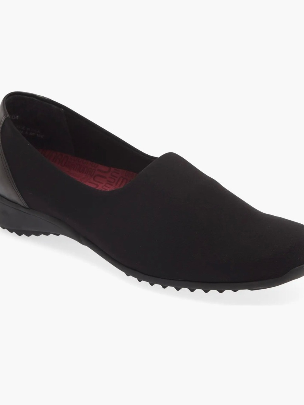 Munro Black Slip-On Loafers